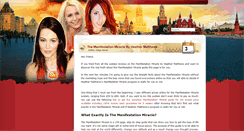 Desktop Screenshot of manifestationmiraclebook.com